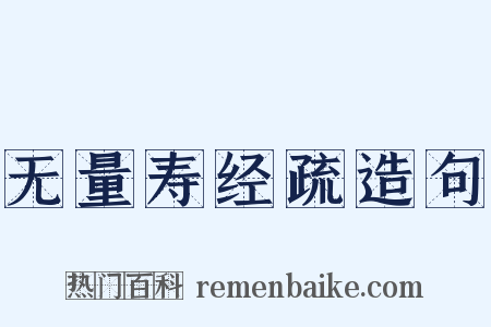 无量寿经疏造句是什么意思的图片